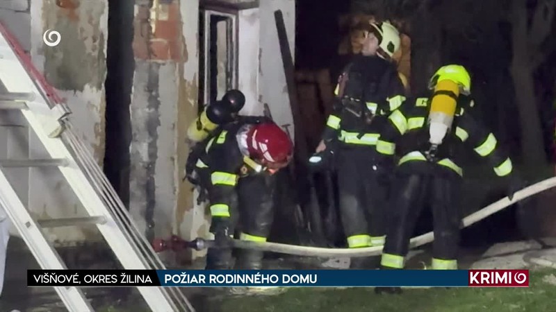 POŽIAR RODINNÉHO DOMU