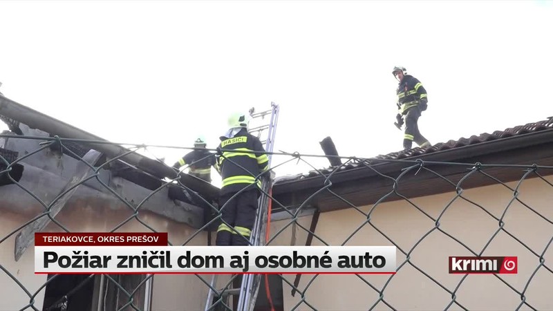 Požiar zničil dom aj osobné auto