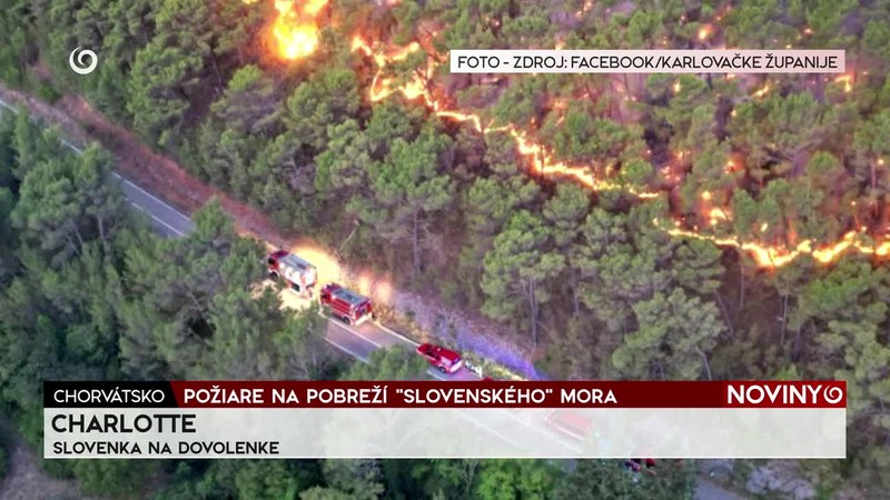 POŽIARE NA POBREŽÍ "SLOVENSKÉHO" MORA