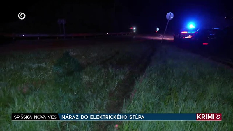 NÁRAZ DO ELEKTRICKÉHO STĹPA