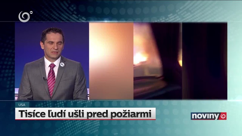 Tisíce ľudí ušli pred požiarmi