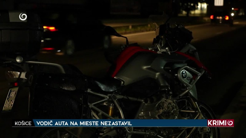 VODIČ AUTA NA MIESTE NEZASTAVIL