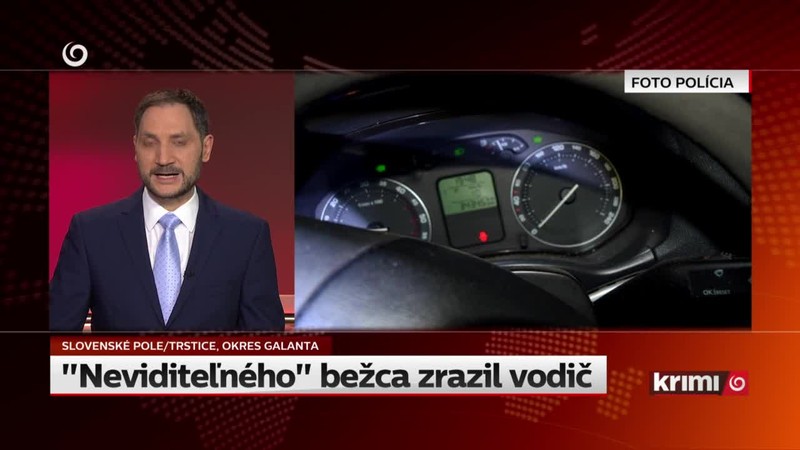 "Neviditeľného" bežca zrazil vodič