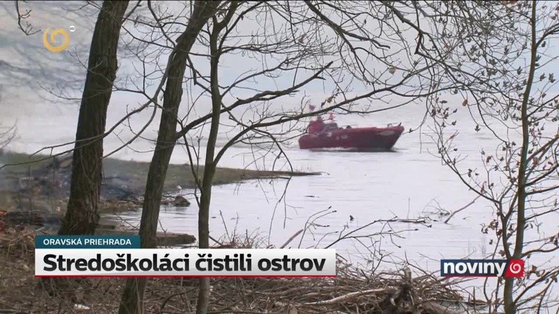 Stredoškoláci čistili ostrov
