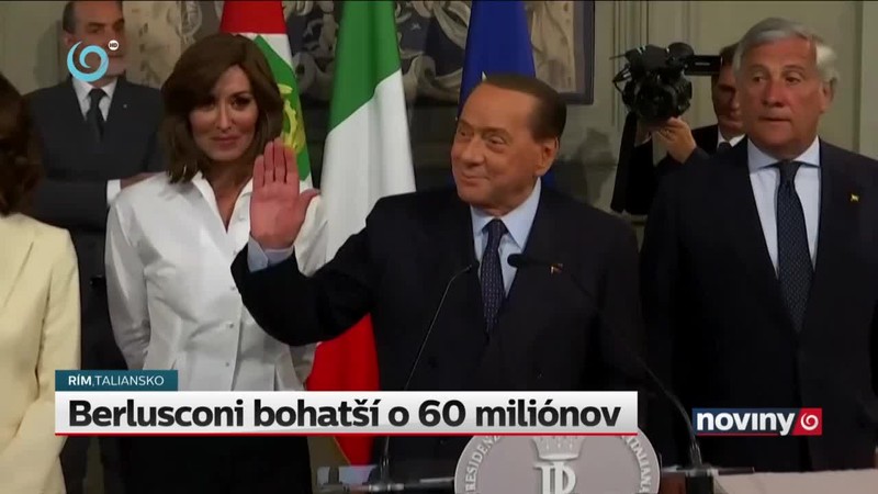 Berlusconi bohatší o 60 miliónov