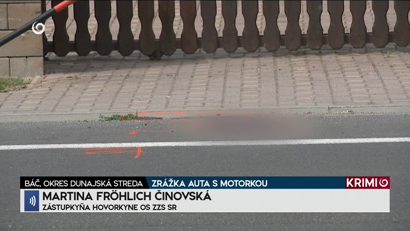 ZRÁŽKA AUTA S MOTORKOU