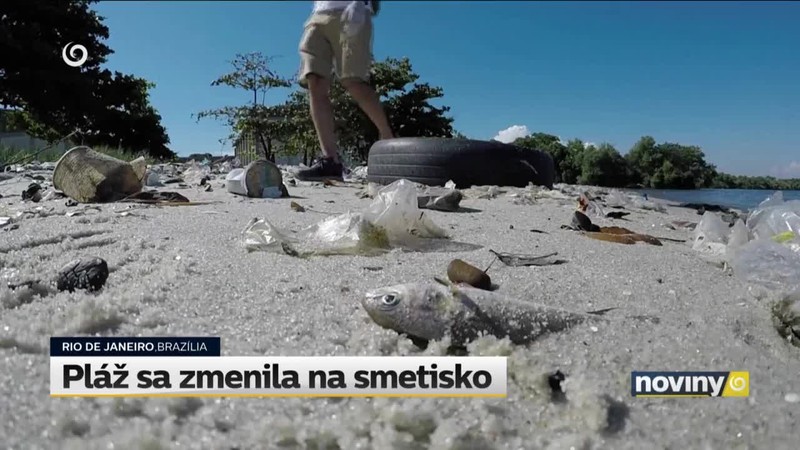 Pláž sa zmenila na smetisko