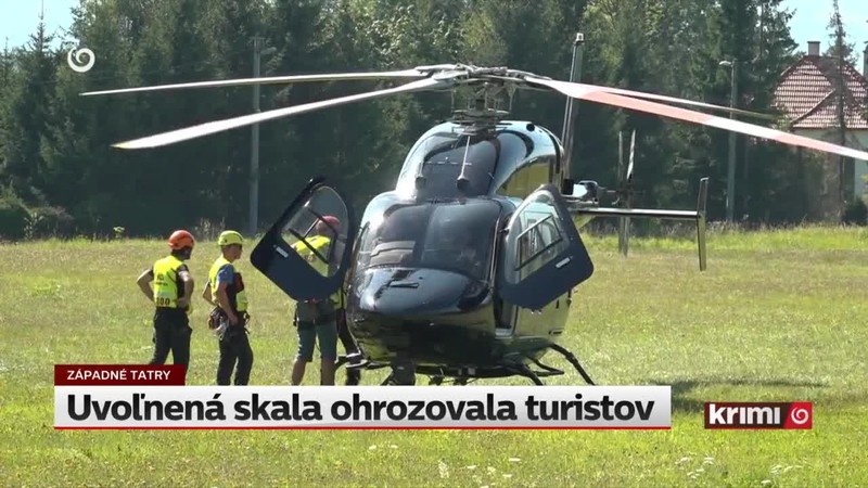 Uvoľnená skala ohrozovala turistov