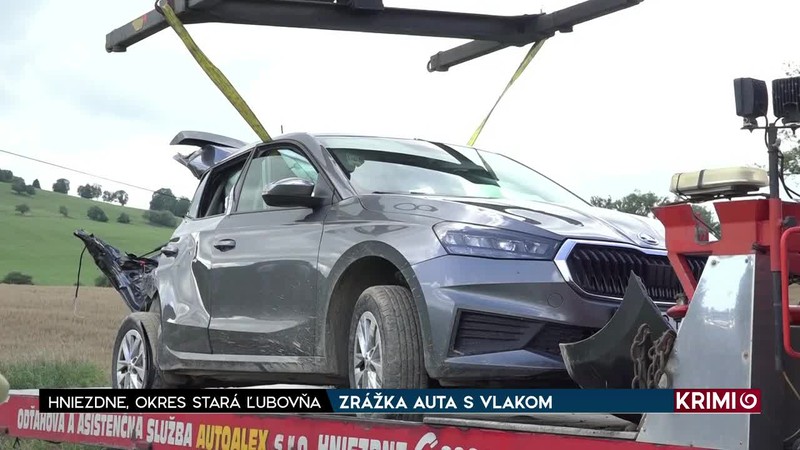 ZRÁŽKA AUTA S VLAKOM