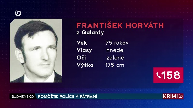 POMÔŽTE POLÍCII V PÁTRANÍ