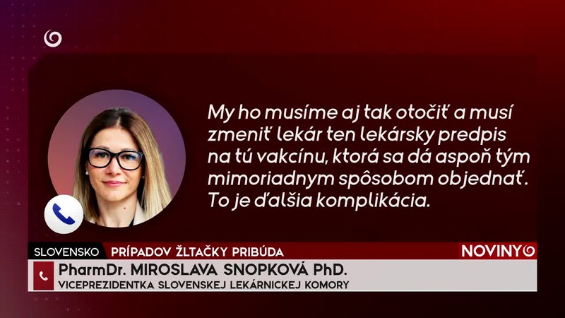 PRÍPADOV ŽLTAČKY PRIBÚDA
