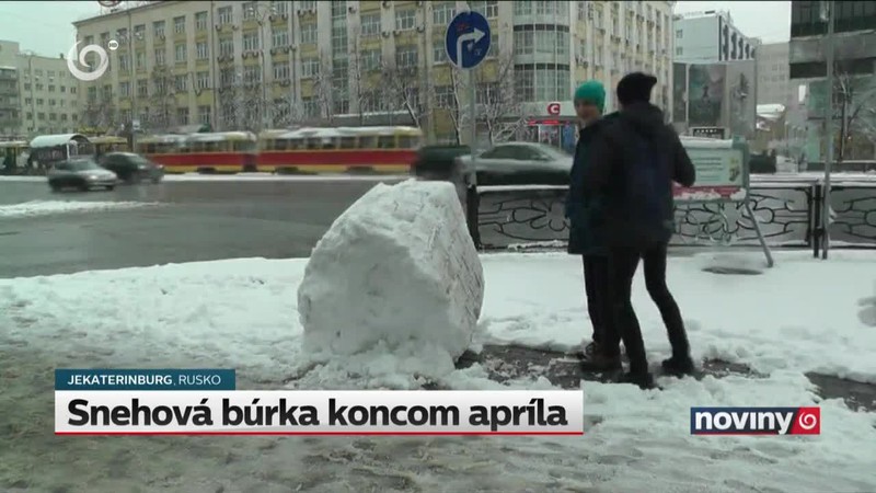 Snehová búrka koncom apríla