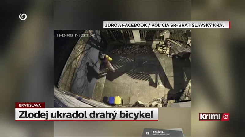 Zlodej ukradol drahý bicykel