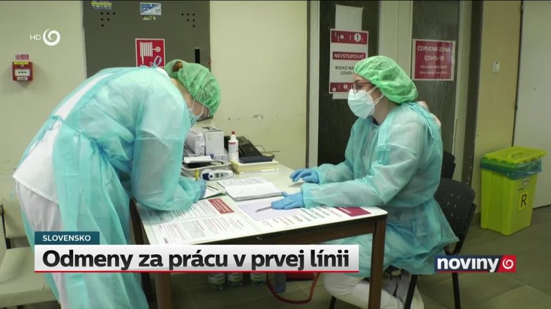 Odmeny za prácu v prvej línii