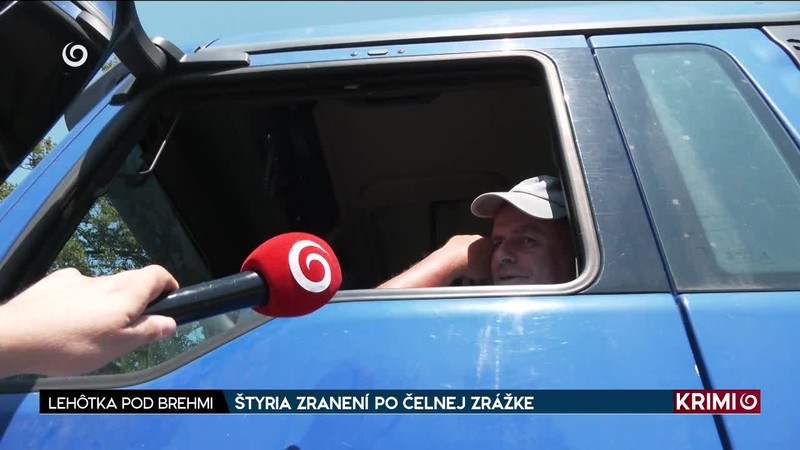 ŠTYRIA ZRANENÍ PO ČELNEJ ZRÁŽKE