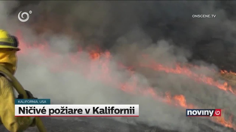 Ničivé požiare v Kalifornii