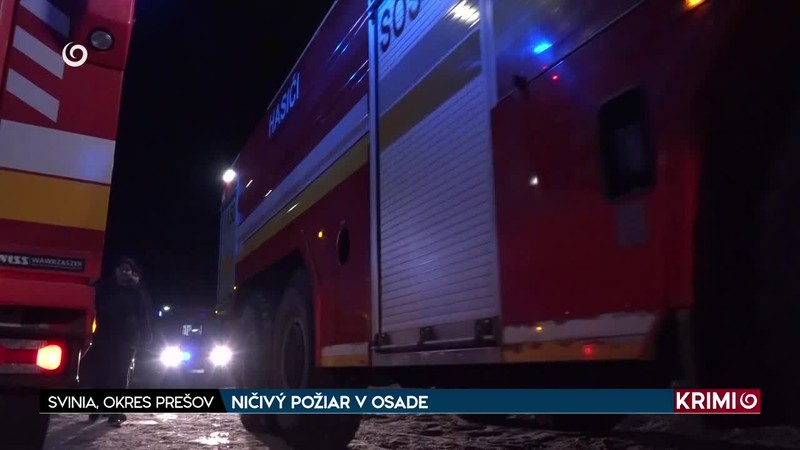 NIČIVÝ POŽIAR V OSADE