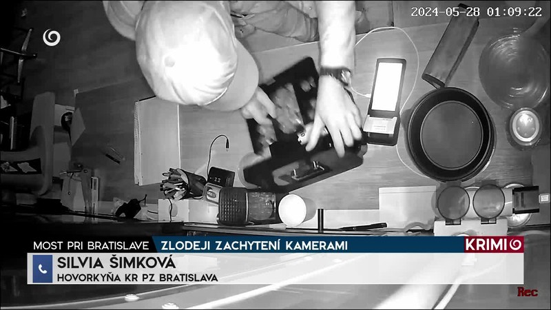 ZLODEJI ZACHYTENÍ KAMERAMI,