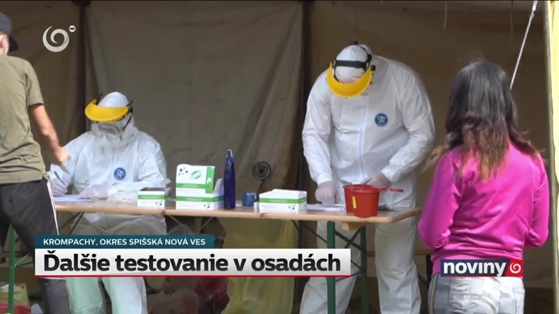 Ďalšie testovanie v osadách