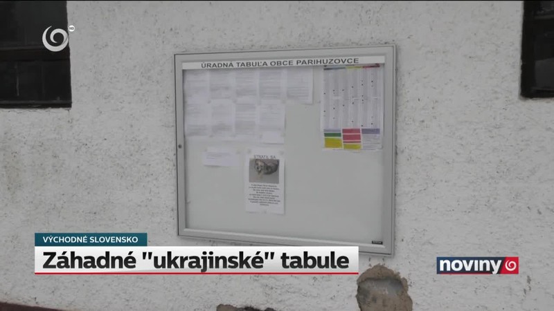 Záhadné "ukrajinské" tabule