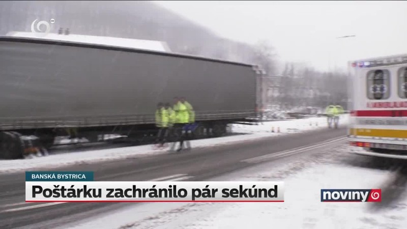Poštárku zachránilo pár sekúnd
