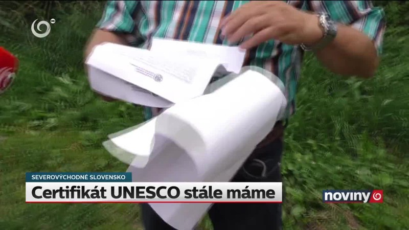 Certifikát UNESCO stále máme