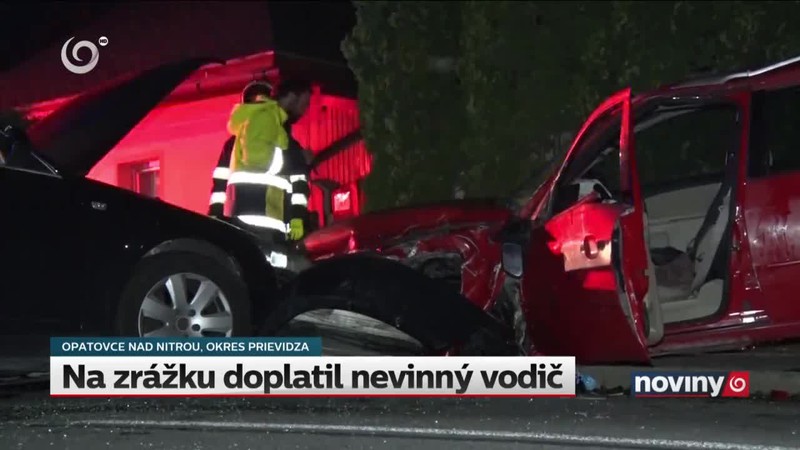 Na zrážku doplatil nevinný vodič