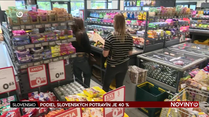 PODIEL SLOVENSKÝCH POTRAVÍN JE 40 %