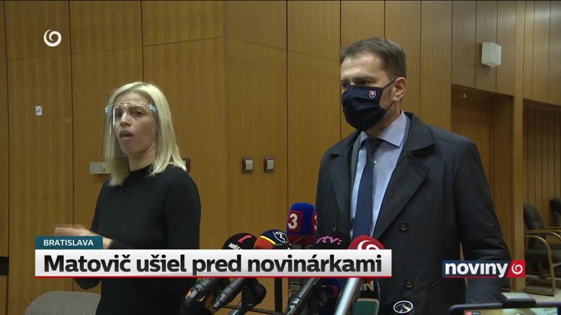 Matovič ušiel pred novinárkami