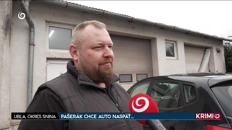 PAŠERÁK CHCE AUTO NASPÄŤ...