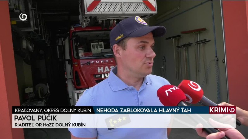 NEHODA ZABLOKOVALA HLAVNÝ ŤAH