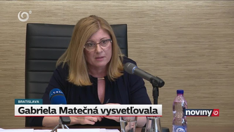Gabriela Matečná vysvetľovala