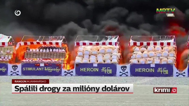 Spálili drogy za milióny dolárov