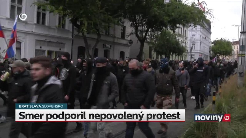 Smer podporil nepovolený protest