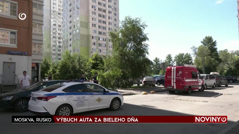 VÝBUCH AUTA ZA BIELEHO DŇA