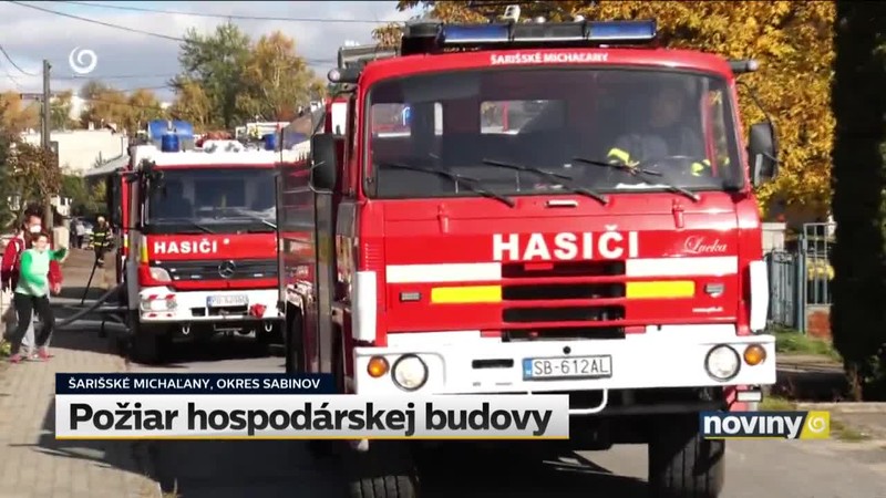Požiar hospodárskej budovy