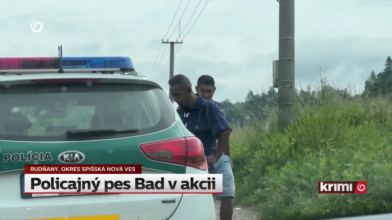 Policajný pes Bad v akcii