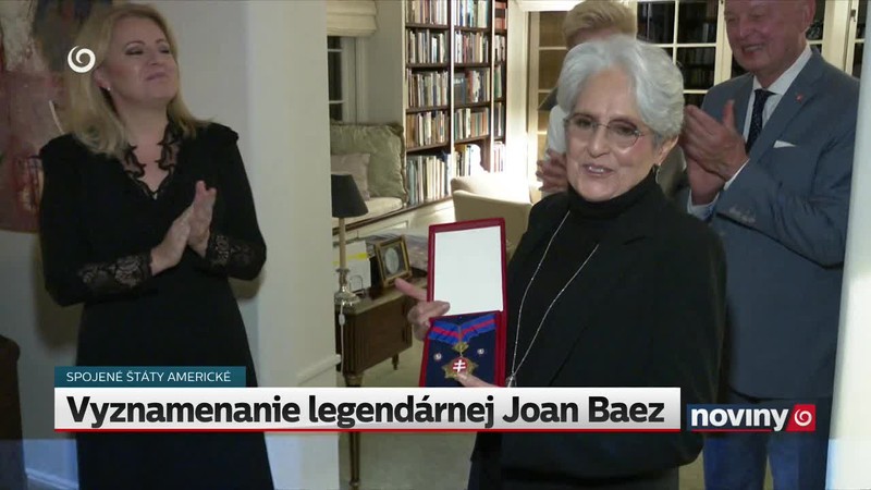 Vyznamenanie legendárnej Joan Baez