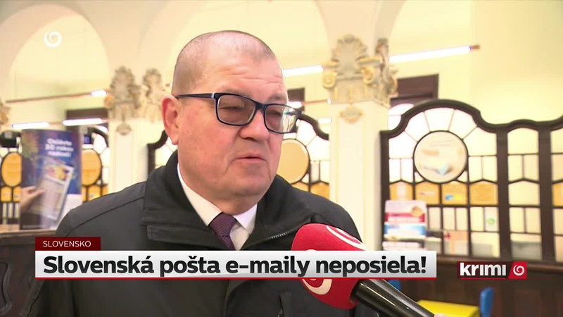 Slovenská pošta e-maily neposiela!