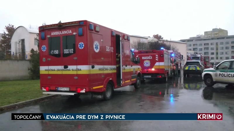 EVAKUÁCIA PRE DYM Z PIVNICE