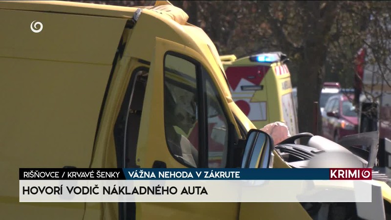 VÁŽNA NEHODA V ZÁKRUTE