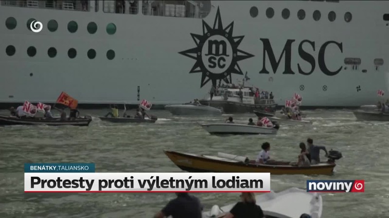 Protesty proti výletným lodiam