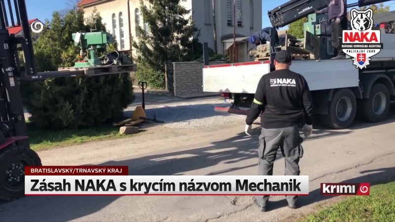 Zásah NAKA s krycím názvom Mechanik