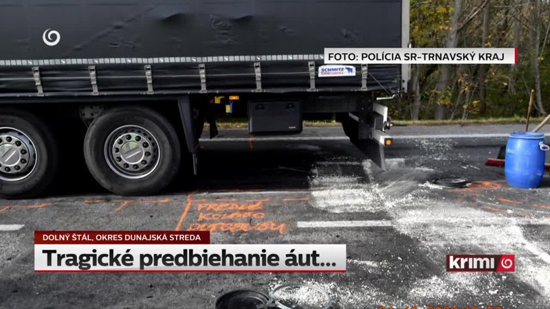 Tragické predbiehanie áut...