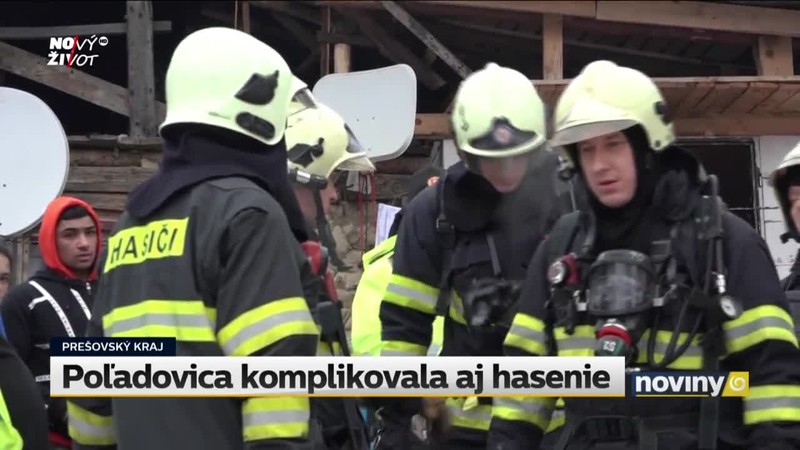 Poľadovica komplikovala aj hasenie
