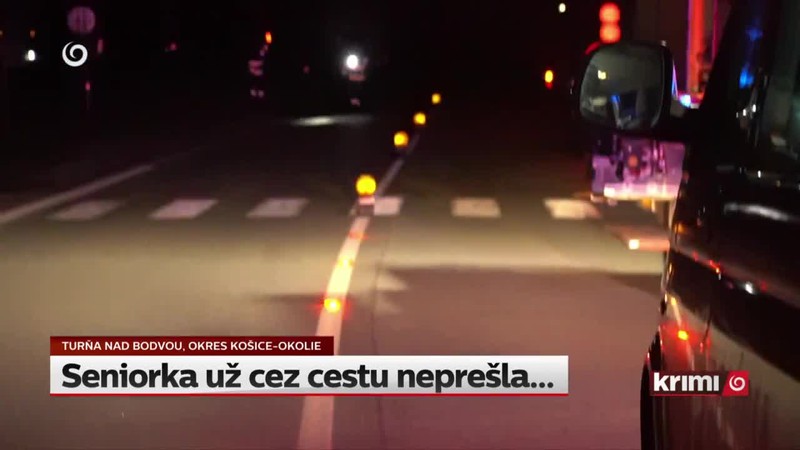 Seniorka už cez cestu neprešla..