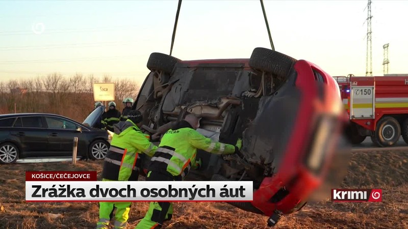 Zrážka dvoch osobných áut