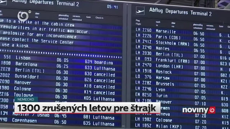 1300 zrušených letov pre štrajk