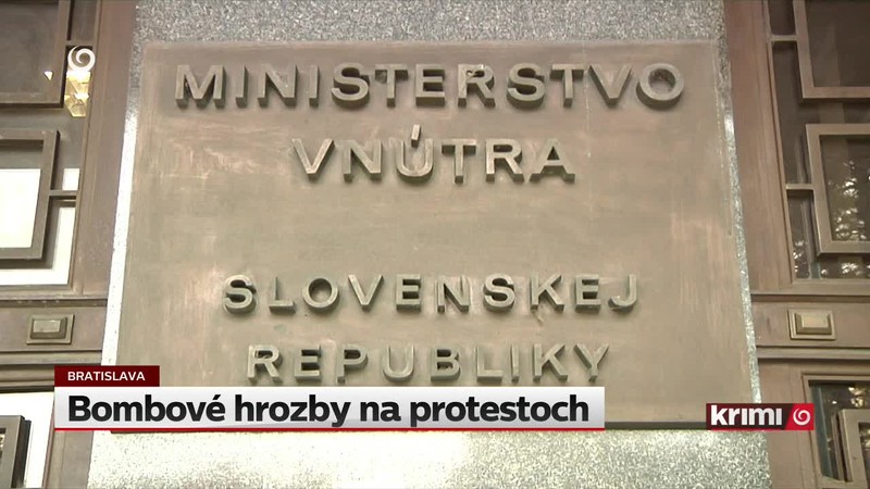 Bombové hrozby na protestoch