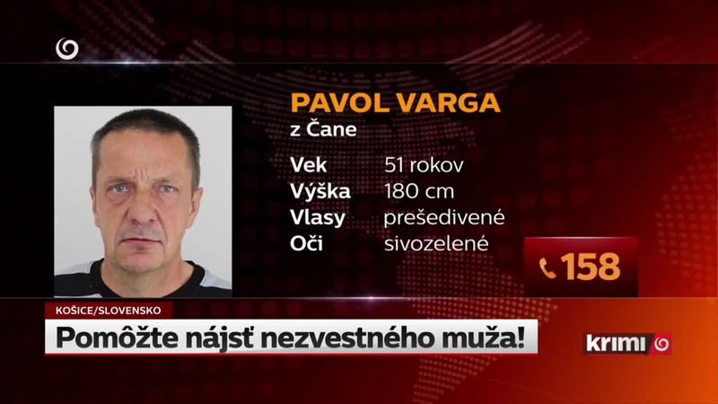 Pomôžte nájsť nezvestného muža!